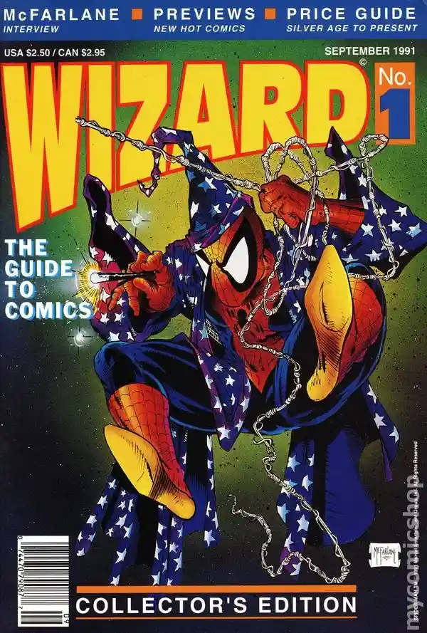 Wizard magazine cover